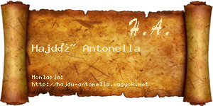 Hajdú Antonella névjegykártya